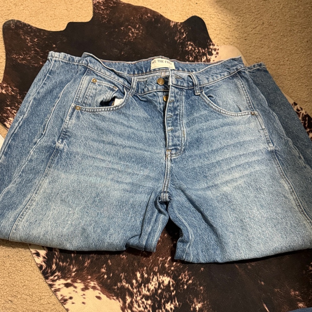 We The Free Denim Blue barrel Jeans